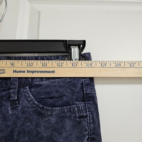 Free People Corduroy Skinny Pants Women's 26 (28x30.5) Blue Boho Low-Rise EUC - Picture 5 of 9